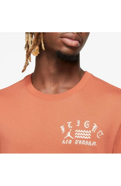 Shop Jordan X Umar Rashid Artist Series Cotton Graphic T-shirt In Light Sienna/ Sail