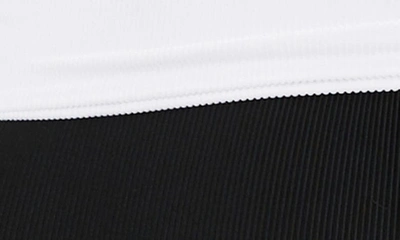 Shop Beach Riot Carlie Cutout One-shoulder Tie Waist One-piece Swimsuit In Black/ White