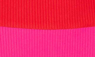 Beach Riot Emmy Bottom In Fuchsia Red Neon Pink