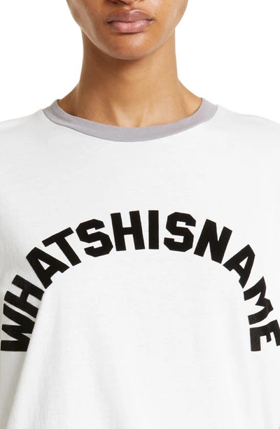 Shop Bode Flocked Whatshisname Graphic T-shirt In Cream