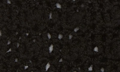 Shop Seymoure Hand Crochet Merino Wool Gloves In Black