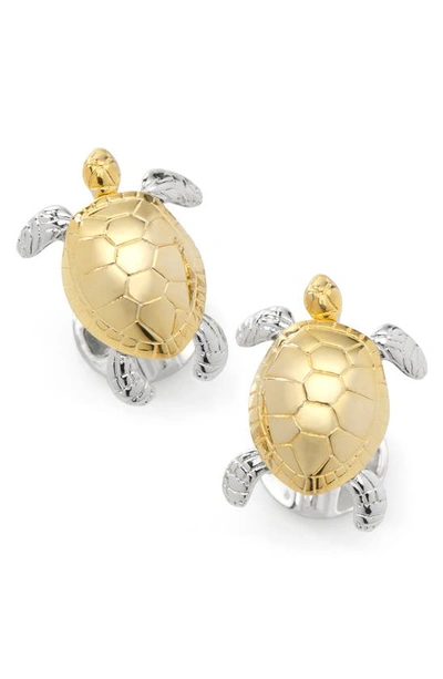 Cufflinks, Inc Turtle Movement 3d Cuff Links In Gold