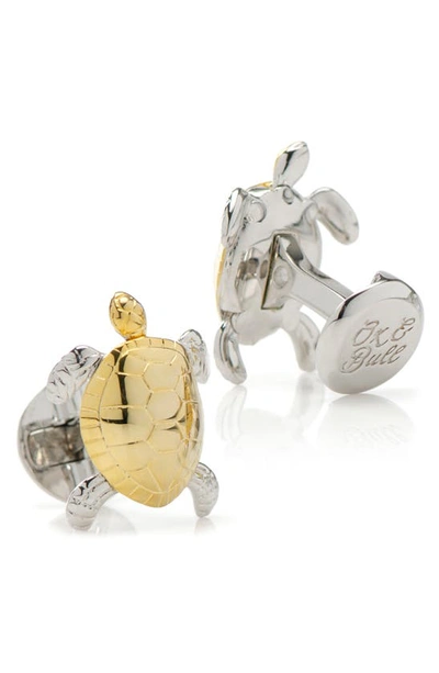 Shop Cufflinks, Inc Turtle Movement 3d Cuff Links In Gold