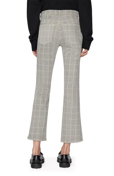 Shop Frame Le Crop Mini Bootcut Jeans In Pine Plaid