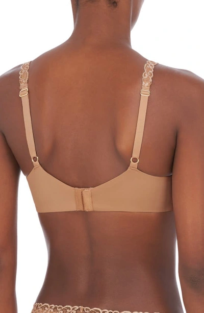 Shop Natori Pure Luxe Underwire Push-up Bra In Cafe