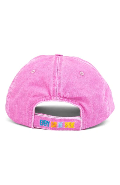 Babiators Kids' Logo Cotton Baseball Cap In Pink
