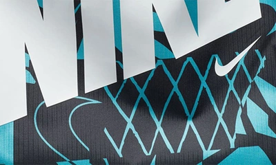 Shop Nike Kids' Drawstring Bag In Gridiron/ White