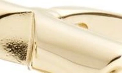 Shop Ferragamo Gancio Ellipse Cuff Links In Oro Giove