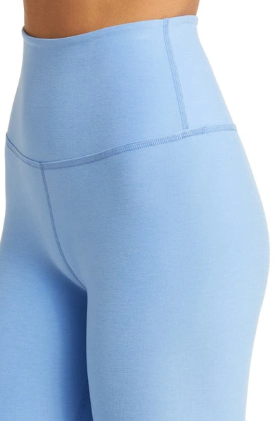 Beyond Yoga Caught In The Midi High-waist Space-dye Leggings In Flower Blue Heather