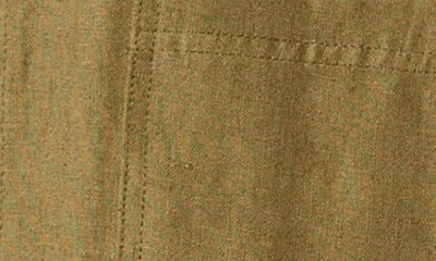 Shop Peregrine Grange Regular Fit Linen Shacket In Khaki