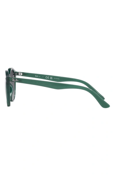 Shop Ray Ban Junior 44mm Round Sunglasses In Opal Green