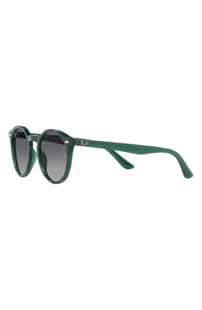 Shop Ray Ban Junior 44mm Round Sunglasses In Opal Green