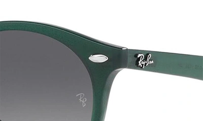 Ray Ban Junior 44mm Round Sunglasses In Opal Green
