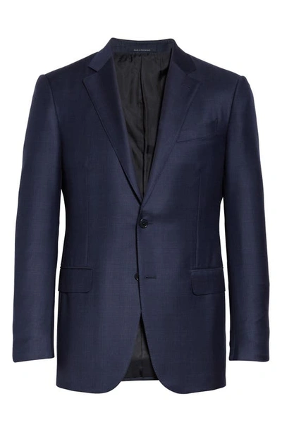 Shop Ermenegildo Zegna Milano Troffeo Classic Fit Plaid Wool Suit In Navy