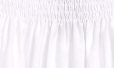 Shop Dolce & Gabbana Kids' Smocked Cotton Eyelet Sundress In W0800 Optical White