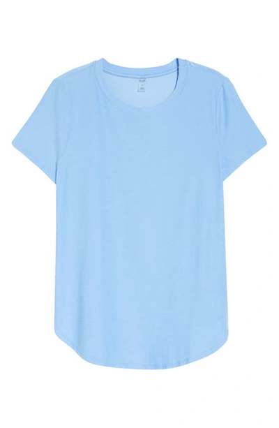 Shop Beyond Yoga On The Down Low T-shirt In Flower Blue Heather