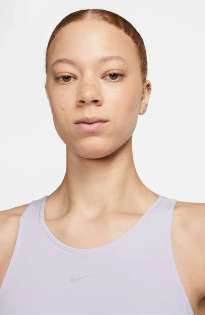 Shop Nike Bliss Dri-fit Training Dress In Oxygen Purple/ Clear