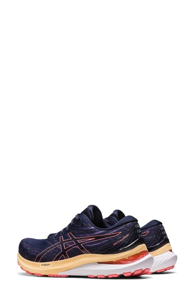 Shop Asics Gel-kayano® 29 Running Shoe In Midnight/ Papaya