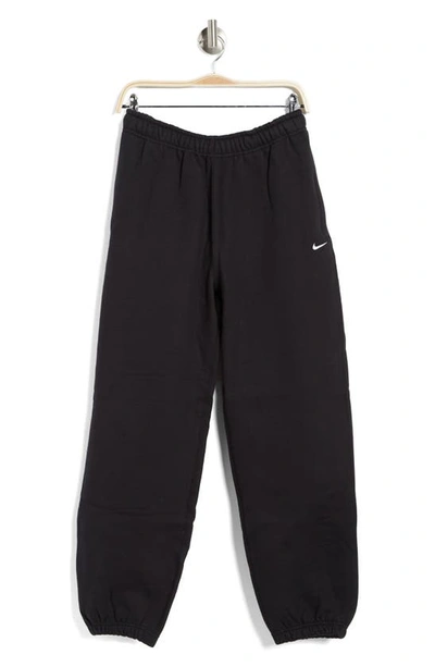 Shop Nike Lab Fleece Joggers In Black/ White