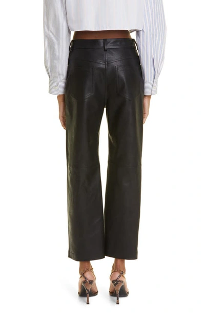 Shop Stella Mccartney Faux Leather Five-pocket Pants In Black