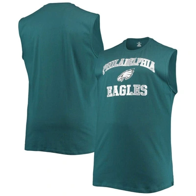 Shop Fanatics Midnight Green Philadelphia Eagles Big & Tall Muscle Tank Top