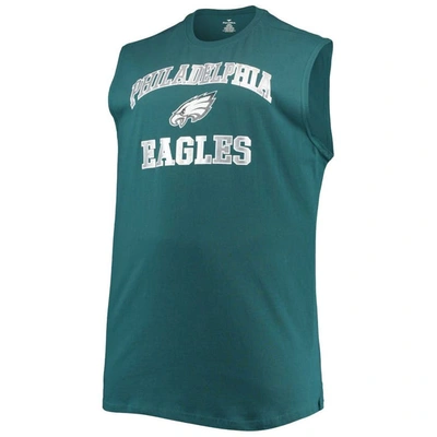 Shop Fanatics Midnight Green Philadelphia Eagles Big & Tall Muscle Tank Top