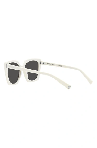 Shop Prada 55mm Square Sunglasses In Bone