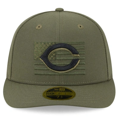 Shop New Era Green Cincinnati Reds 2023 Armed Forces Day Low Profile 59fifty Fitted Hat