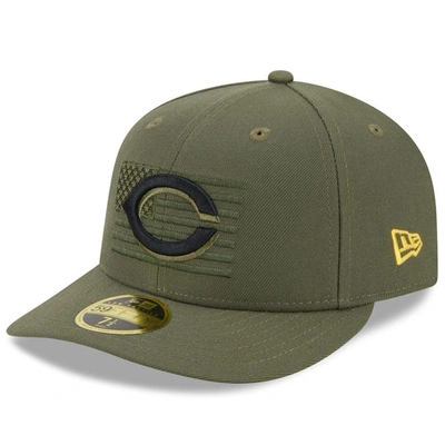 Shop New Era Green Cincinnati Reds 2023 Armed Forces Day Low Profile 59fifty Fitted Hat