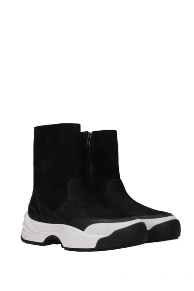 Shop Kenzo Ankle Boot Suede Black