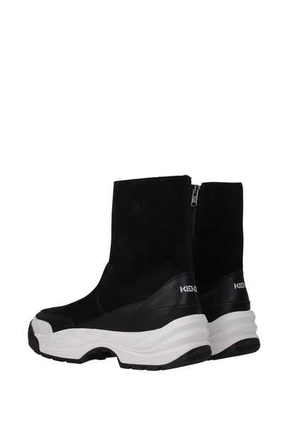 Shop Kenzo Ankle Boot Suede Black