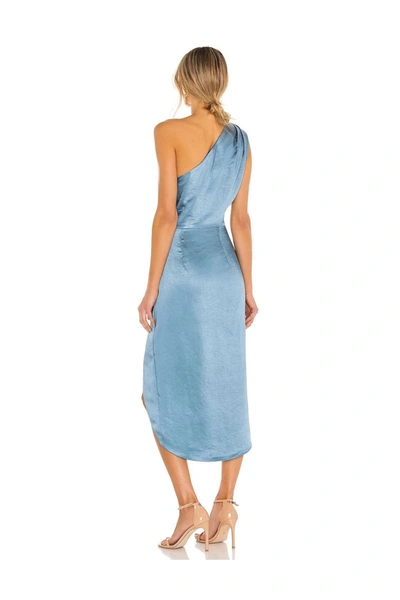 Shop Wanan Touch Globe Light Blue Dress With Slit