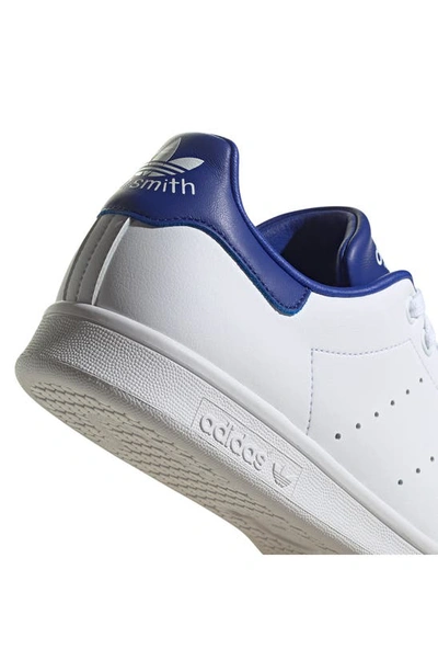 Shop Adidas Originals Stan Smith Sneaker In White/ White/ Semi Lucid Blue