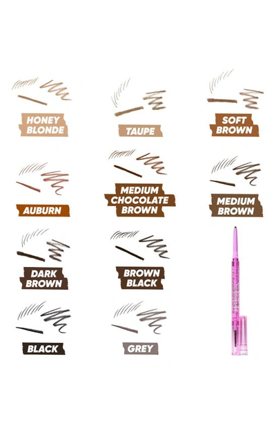 Kosas Brow Pop Dual-action Filling And Shaping Easy Eyebrow Pencil Medium Chocolate Brown 0.002 oz/ 0.08 G In Medium Chocolate Brown