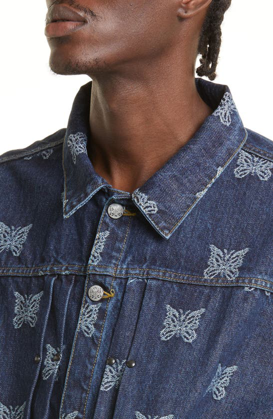 NEEDLES Indigo Papillon Denim Jacket