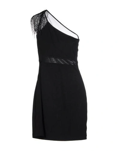 Shop Halston Heritage Short Dress In Black