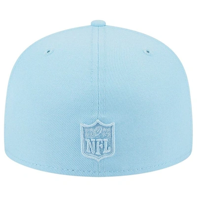 Shop New Era Light Blue Denver Broncos Color Pack Brights 59fifty Fitted Hat