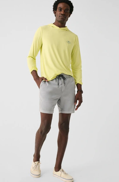 Shop Faherty Essential Drawstring Shorts In Rocky Grey