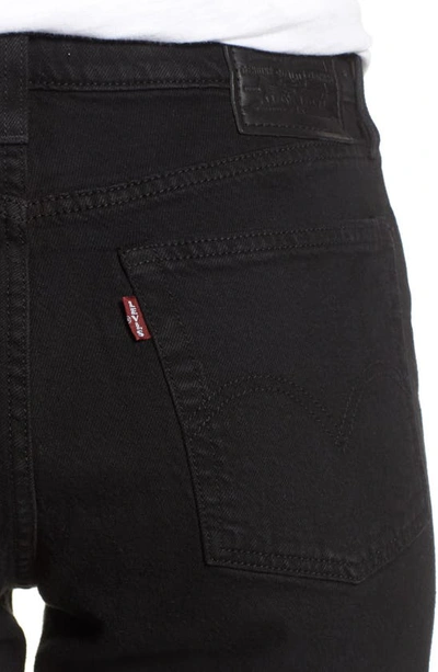 Shop Levi's Wedgie High Waist Straight Jeans In Black Sprout