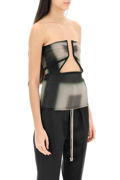 Shop Rick Owens 'prong' Top In Cupro Jersey