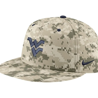 Shop Nike Camo West Virginia Mountaineers Aero True Baseball Performance Fitted Hat