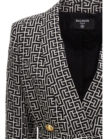Shop Balmain Monogram Blazer Jacket