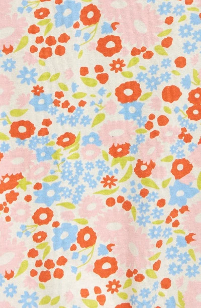 Shop Polished Prints Floral Organic Cotton Pocket Romper In Summer Shower