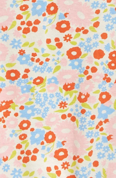 Polished Prints Floral Organic Cotton Pocket Romper In Summer Shower