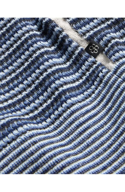 Shop Ted Baker Radwint Stripe Wool Blend Polo In Dark Blue