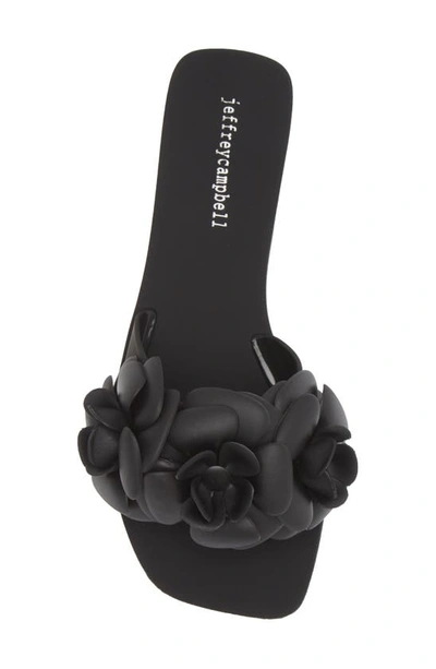 Shop Jeffrey Campbell Floralee Slide Sandal In Black