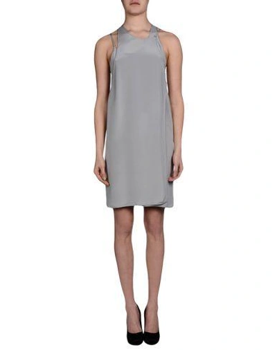Shop Alexander Wang Short Dress In Light Grey