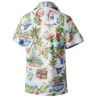 Reyn Spooner White Chicago Cubs Scenic Camp Button-up Shirt