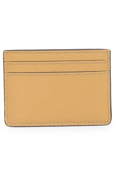 Shop Marc Jacobs Leather Card Case In Iced Coffee