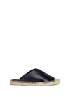 VINCE 'Castel' Cross Strap Leather Espadrille Slide Sandals